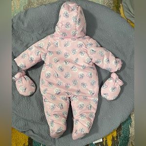 3 month girls snow suit